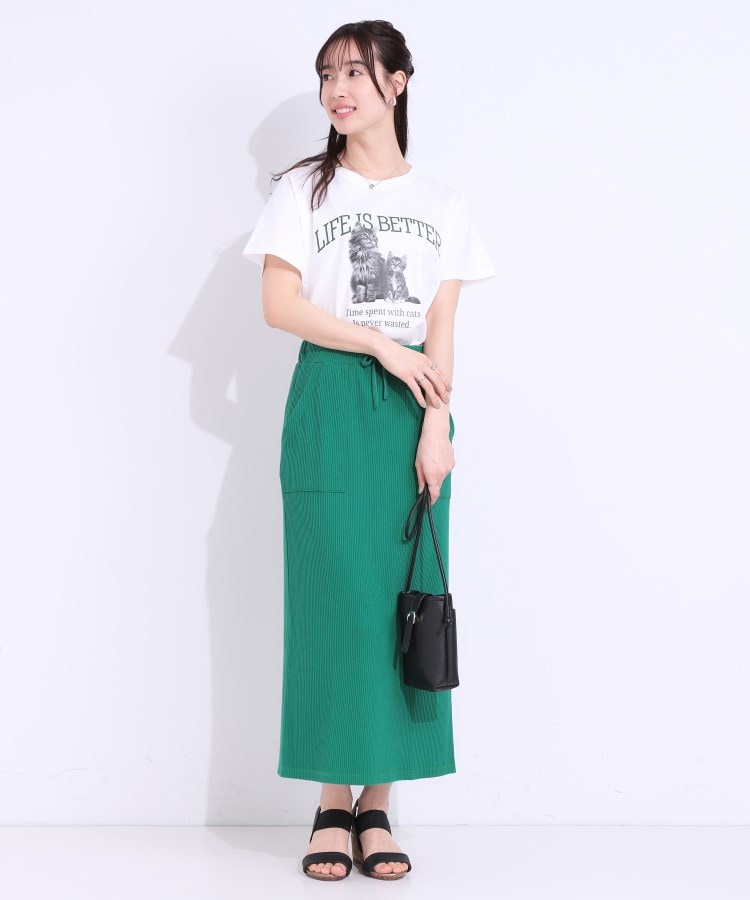 シューラルー(SHOO・LA・RUE/Cutie Blonde)の【洗える/S-LL】選べる3柄 ベーシックプリントTシャツ11