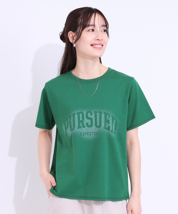 シューラルー(SHOO・LA・RUE/Cutie Blonde)の【洗える/S-LL】選べる3柄 ベーシックプリントTシャツ1