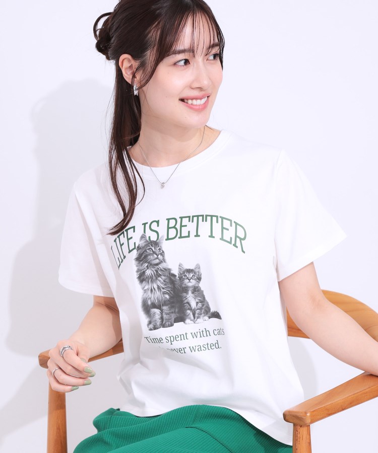 プリントアソートベーシックTシャツ(Tシャツ) | SHOO・LA プリントアソートベーシックTシャツ(Tシャツ) | SHOO・LA