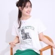 シューラルー(SHOO・LA・RUE/Cutie Blonde)の【洗える/S-LL】選べる3柄 ベーシックプリントTシャツ ホワイト(101)