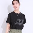 シューラルー(SHOO・LA・RUE/Cutie Blonde)の【洗える/S-LL】選べる3柄 ベーシックプリントTシャツ ブラック(319)