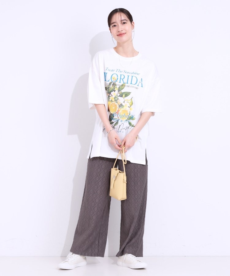 シューラルー(SHOO・LA・RUE/Cutie Blonde)の【洗える】ゆるシルエットが抜け感を演出 プリントBIG Tシャツ3