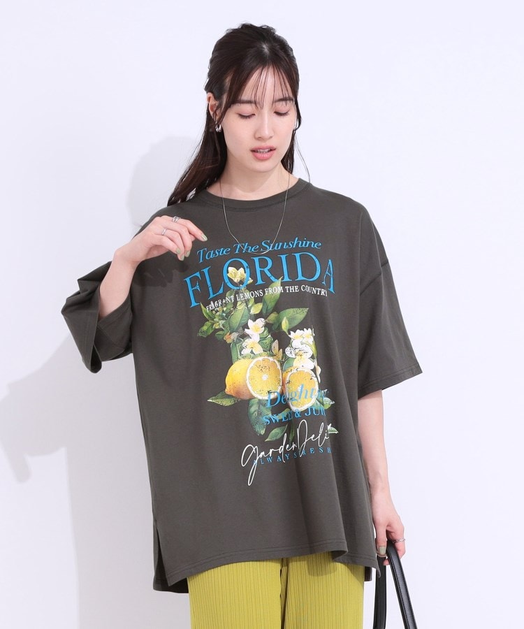 シューラルー(SHOO・LA・RUE/Cutie Blonde)の【洗える】ゆるシルエットが抜け感を演出 プリントBIG Tシャツ5