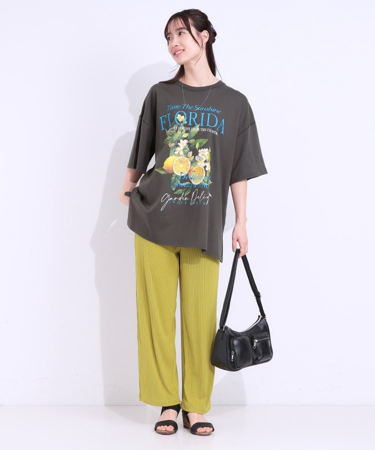 シューラルー(SHOO・LA・RUE/Cutie Blonde)の【洗える】ゆるシルエットが抜け感を演出 プリントBIG Tシャツ7
