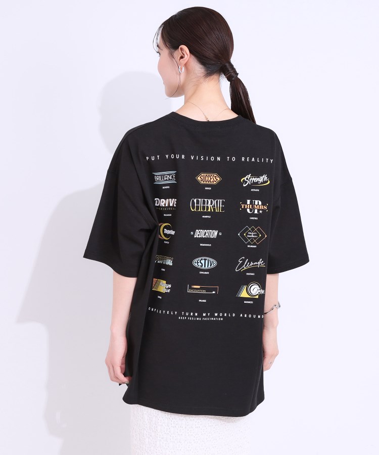 シューラルー(SHOO・LA・RUE/Cutie Blonde)の【洗える】ゆるシルエットが抜け感を演出 プリントBIG Tシャツ10