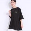 シューラルー(SHOO・LA・RUE/Cutie Blonde)の【洗える】ゆるシルエットが抜け感を演出 プリントBIG Tシャツ ブラック(219)