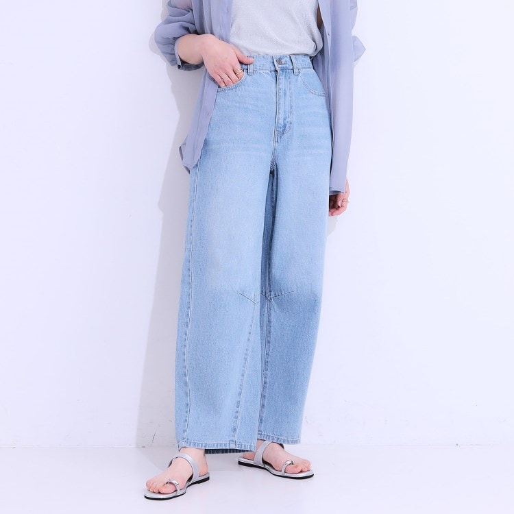 シューラルー(SHOO・LA・RUE/Cutie Blonde)の【S-LL】大人のこなれ見えスタイルに カーブデニムパンツ デニムパンツ