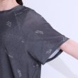 シューラルー(SHOO・LA・RUE/Cutie Blonde)の【洗える/S-LL】ゆるっとこなれ見え 総柄プリント シアーTシャツ17