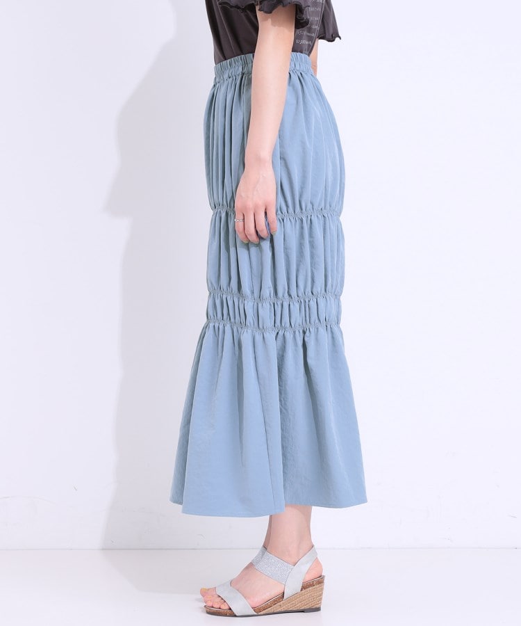 シューラルー(SHOO・LA・RUE/Cutie Blonde)の【S-LL】コーデが華やかに シャーリングデザインスカート14