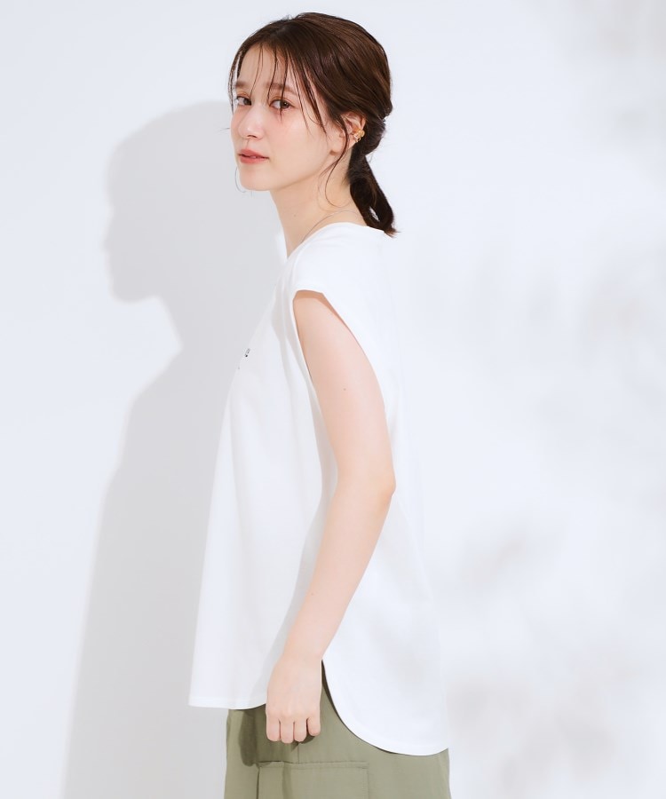 シューラルー(SHOO・LA・RUE/Cutie Blonde)の【ひんやり/汗染み軽減/UVカット】 ロゴプリントノースリーブTシャツ2