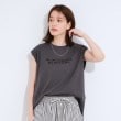 シューラルー(SHOO・LA・RUE/Cutie Blonde)の【ひんやり/汗染み軽減/UVカット】 ロゴプリントノースリーブTシャツ5