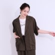 シューラルー(SHOO・LA・RUE/Cutie Blonde)の【セットアップ可能/接触冷感/吸水速乾】サッカーストライプ テーラードカラーシャツジャケット6