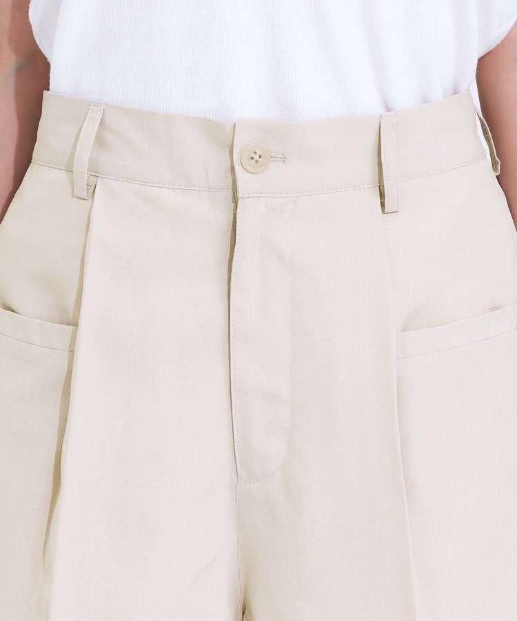 シューラルー(SHOO・LA・RUE/Cutie Blonde)の【S-LL】麻調 タックハーフパンツ12