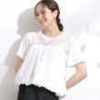 シューラルー(SHOO・LA・RUE/Cutie Blonde)の【2点セット】バルーンキャミ+Tシャツセット ホワイト(001)