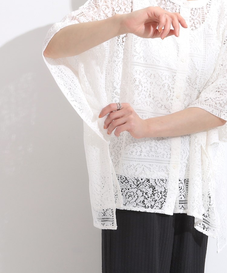 シューラルー(SHOO・LA・RUE/Cutie Blonde)のレースポンチョシャツ18