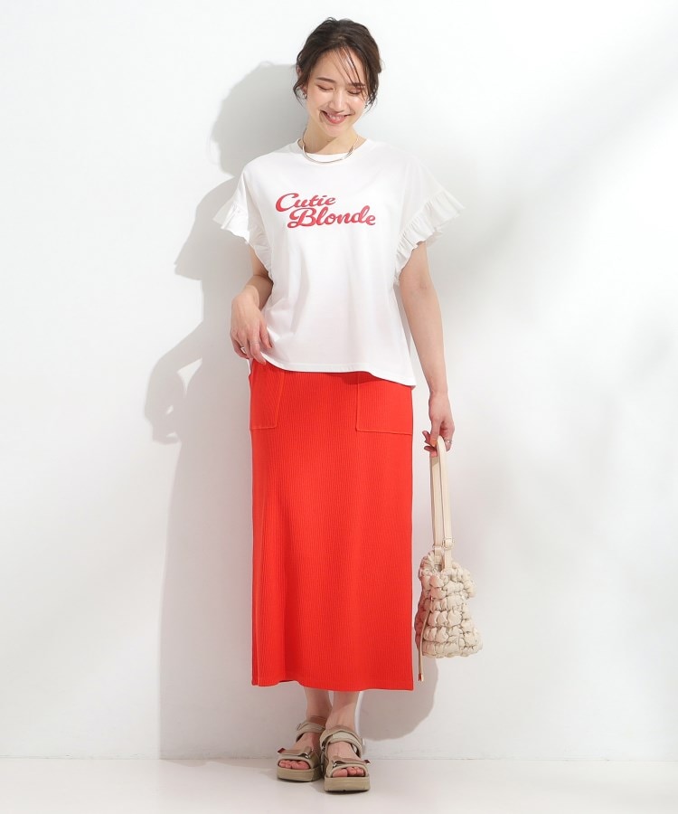 シューラルー(SHOO・LA・RUE/Cutie Blonde)の【SHOO ICE/汗染み軽減/UVカット】フリルTシャツ3