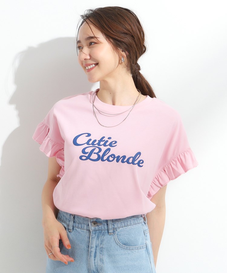 シューラルー(SHOO・LA・RUE/Cutie Blonde)の【SHOO ICE/汗染み軽減/UVカット】フリルTシャツ13
