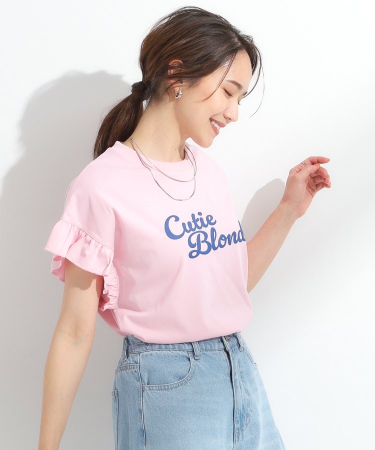 シューラルー(SHOO・LA・RUE/Cutie Blonde)の【SHOO ICE/汗染み軽減/UVカット】フリルTシャツ14