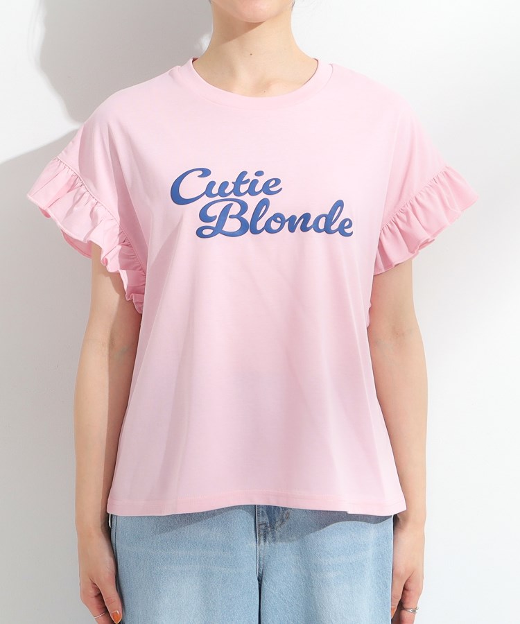 シューラルー(SHOO・LA・RUE/Cutie Blonde)の【SHOO ICE/汗染み軽減/UVカット】フリルTシャツ17