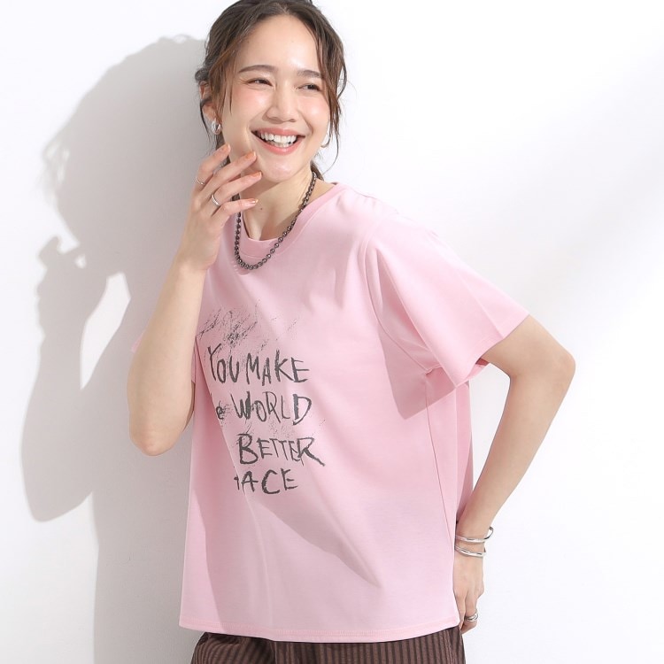 シューラルー(SHOO・LA・RUE/Cutie Blonde)の【SHOO ICE/汗染み軽減/UVカット】グラフィックアソートTシャツ Ｔシャツ