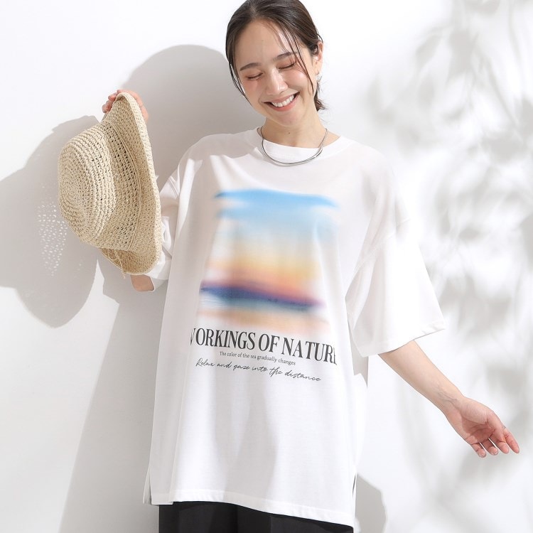 シューラルー(SHOO・LA・RUE/Cutie Blonde)の【SHOO ICE/汗染み軽減/UVカット】プリントアソート BIG Tシャツ Ｔシャツ