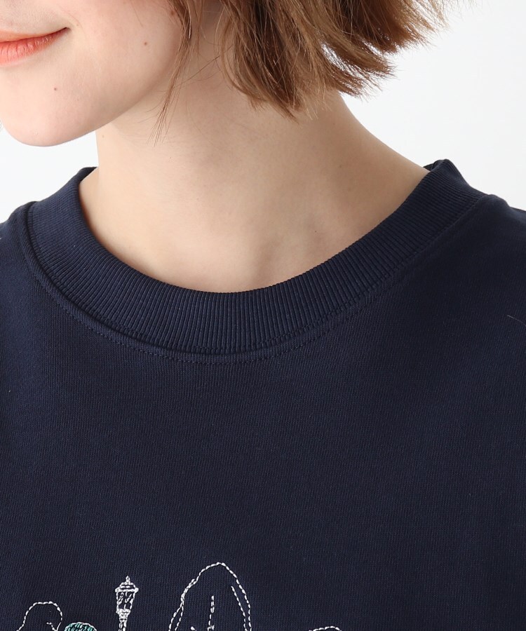 ベース コントロール レディース(BASE CONTROL LADYS)のQuash　刺繍デザイン 裏毛クルーネックスウェット4