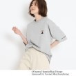 ベース コントロール レディース(BASE CONTROL LADYS)のOSAMU GOODS/オサムグッズ コラボ 胸刺繍 コットン半袖Tシャツ グレー(012)