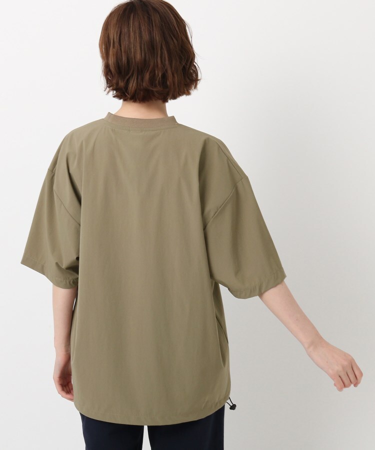ベース コントロール レディース(BASE CONTROL LADYS)のビッグシルエット 裾コードデザイン 合繊ストレッチ半袖Tシャツ3
