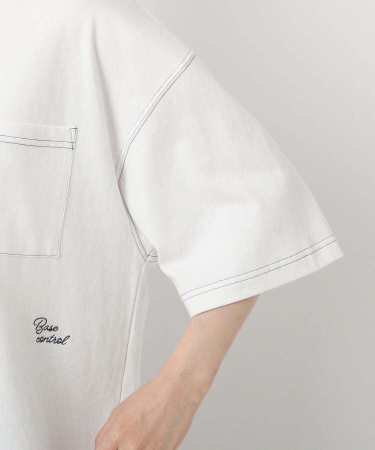 ベース コントロール レディース(BASE CONTROL LADYS)のビッグシルエット ヘビー天竺 配色ステッチ半袖Tシャツ5
