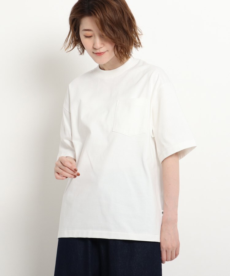 ベース コントロール レディース(BASE CONTROL LADYS)の日本製 JAPAN MADE 体温調整加工 コットン半袖Tシャツ オフホワイト(003)