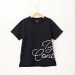 ベース コントロール(キッズ)(BASE CONTROL(Kids))の◆KIDS コットン天竺 ロゴデザインバリエーション 半袖Tシャツ ブラック(219)