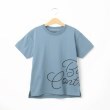 ベース コントロール(キッズ)(BASE CONTROL(Kids))の◆KIDS コットン天竺 ロゴデザインバリエーション 半袖Tシャツ ライトブルー(291)