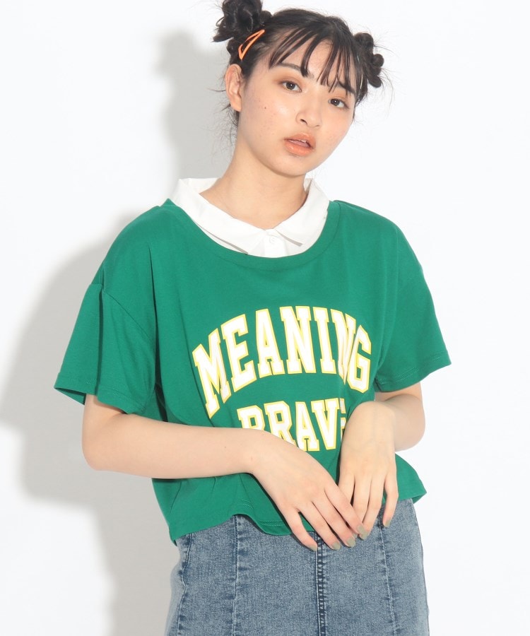 ピンクラテ　M165  ネコ耳フード付きTシャツ　　※訳あり品