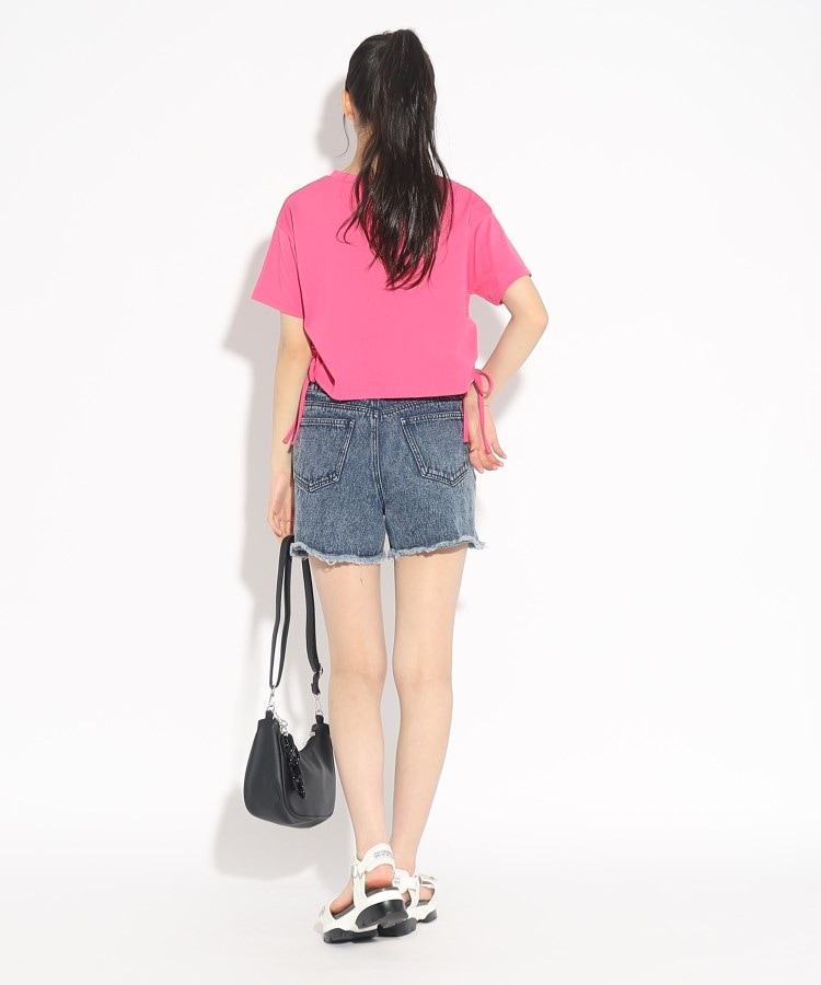 ピンク ラテ(PINK-latte)の裾シャーリングTシャツ20