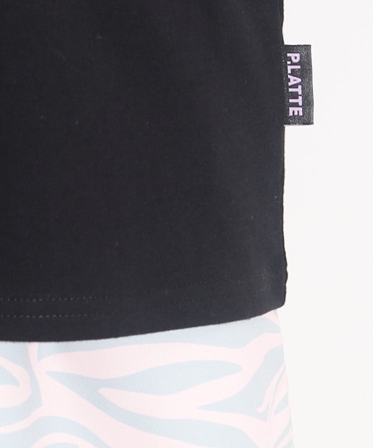 ピンク ラテ(PINK-latte)の【綿100%/130cmあり】刺繍ロゴTシャツ6