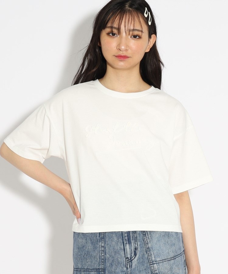 ♡styling ホワイトTシャツ　バッグリボン♡