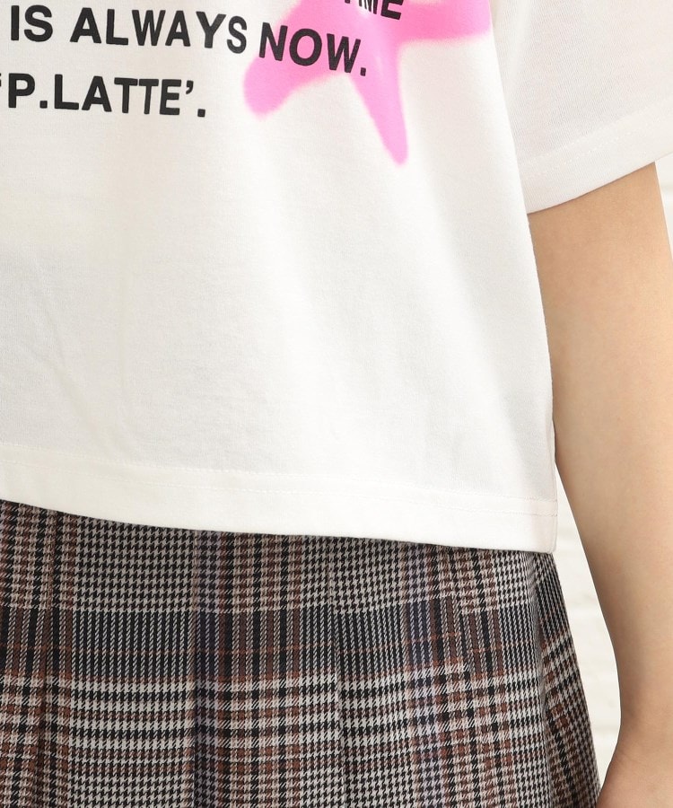 ピンク ラテ(PINK-latte)のスプレープリントTシャツ6