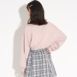 ピンク ラテ(PINK-latte)の【130cm/165cmあり】袖ボリュームロゴロンT16