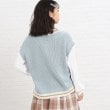 ピンク ラテ(PINK-latte)の【洗える・2点SET・130cmあり】ニットベスト＋ロンTセット31