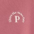 ピンク ラテ(PINK-latte)の毛玉になりにくい袖タックガーリーロゴ裏毛プルオーバー18