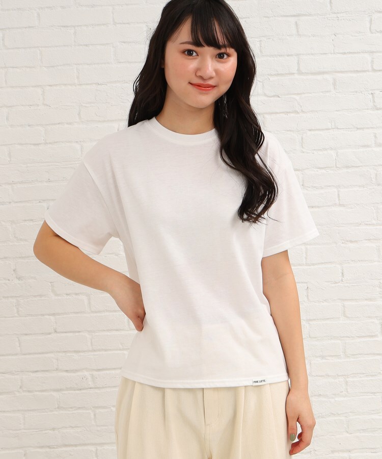 ピンク ラテ(PINK-latte)の【2点セットアイテム】ロゴメッシュニット+Tシャツセット6