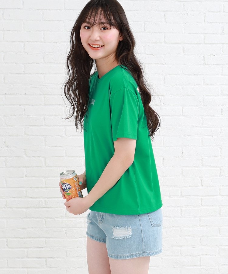 ピンク ラテ(PINK-latte)の【130cm/165cmサイズあり/プチプラアイテム】バックグラデカレッジTシャツ10