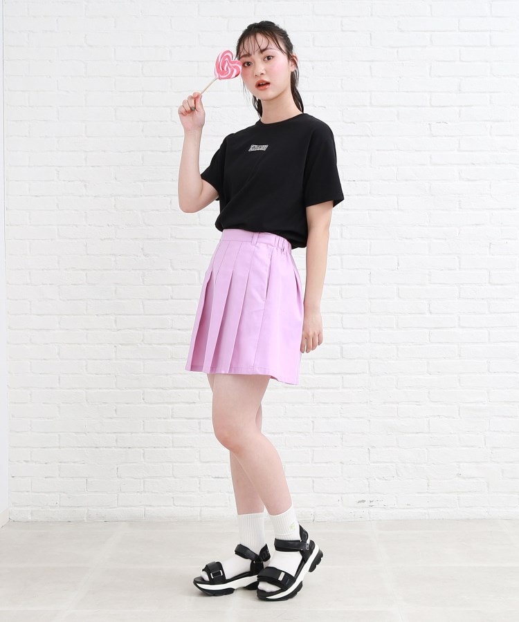 ピンク ラテ(PINK-latte)の【130cm/165cmサイズあり/プチプラアイテム】バックグラデカレッジTシャツ30