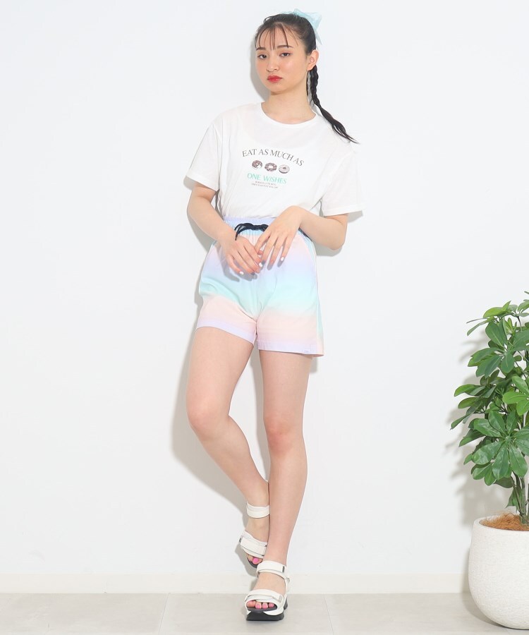 ピンク ラテ(PINK-latte)の【130cm/165cmサイズあり/プチプラアイテム】スイーツグラフィックTシャツ10