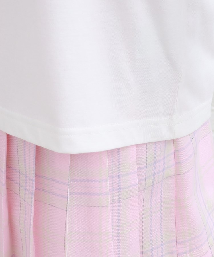 ピンク ラテ(PINK-latte)のさらっと着やすい♪サテンアップリケビッグTシャツ6