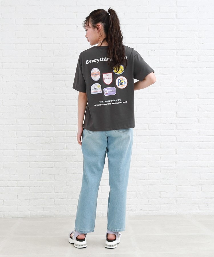 ピンク ラテ(PINK-latte)のワッペンデザインバックプリントTシャツ13