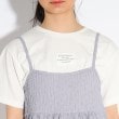 ピンク ラテ(PINK-latte)の【2点セットアイテム】ふくれ素材キャミ+Tシャツセット4