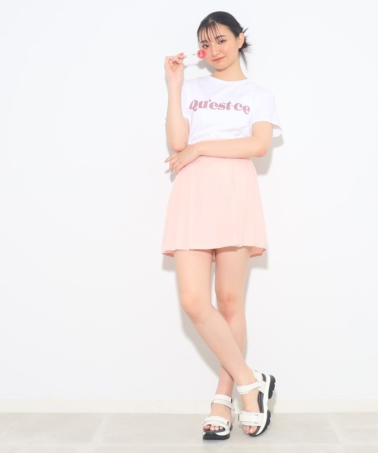 ピンク ラテ(PINK-latte)の【セットアップで着用可】韓国っぽ♪ハイウエストスカート10