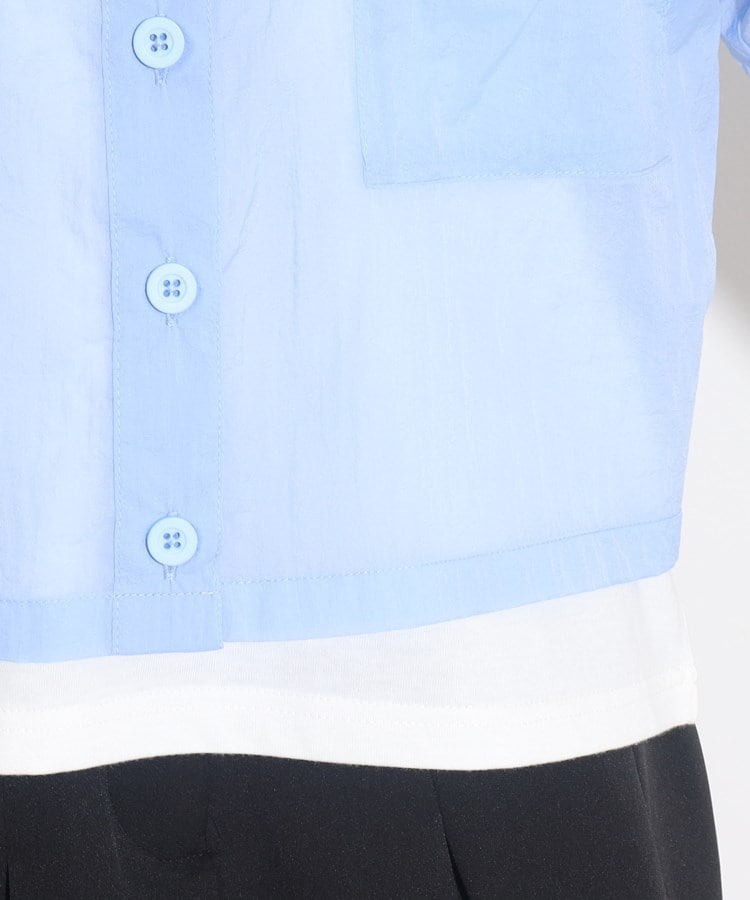 ピンク ラテ(PINK-latte)の【2点セットアイテム】半袖シアーシャツ+ロゴTシャツSET6