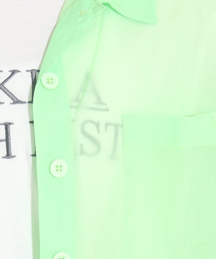 ピンク ラテ(PINK-latte)の【2点セットアイテム】半袖シアーシャツ+ロゴTシャツSET8
